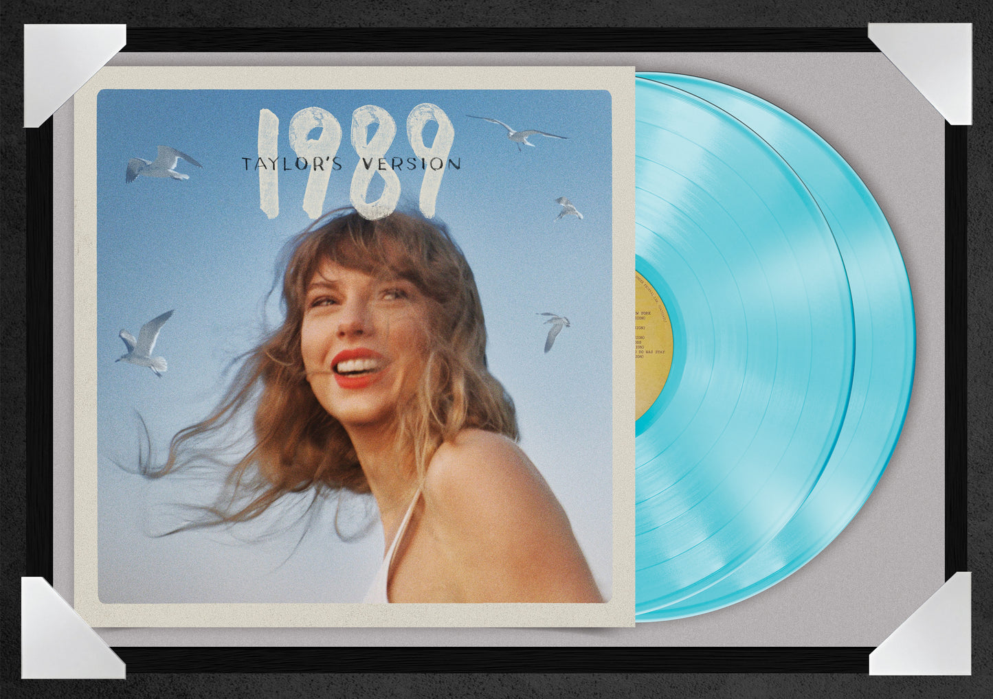 TAYLOR SWIFT - 1989 TAYLORS VERSION (12x18" GLASS FRAMED RECORD POSTER)