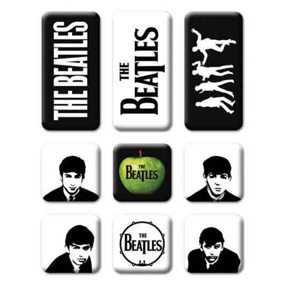 THE BEATLES - ICONS - 9 MAGNET SET