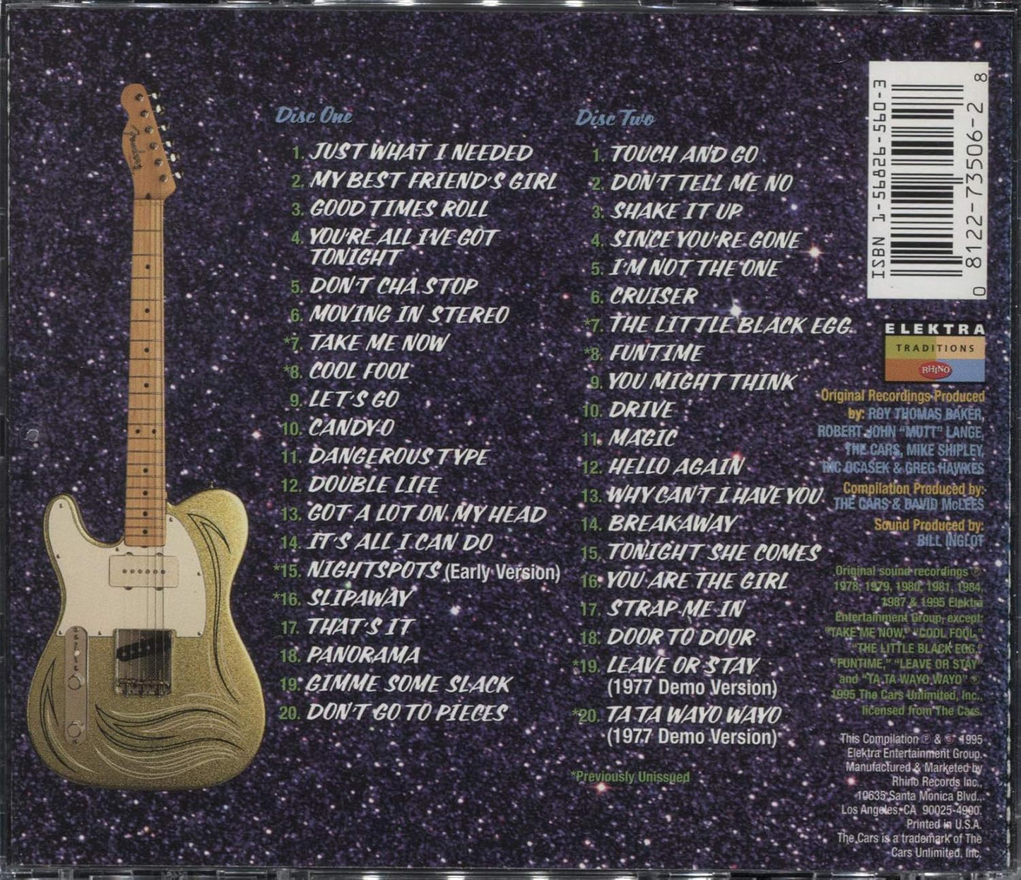 THE CARS - "JUST WHAT I NEEDED" 2CD ANTHOLOGY (USED CD) *NM*