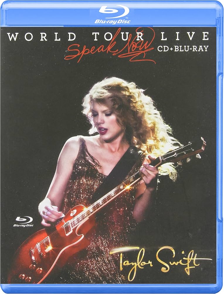 TAYLOR SWIFT- SPEAK NOW WORLD TOUR LIVE- CD+BLU RAY DVD (USED)