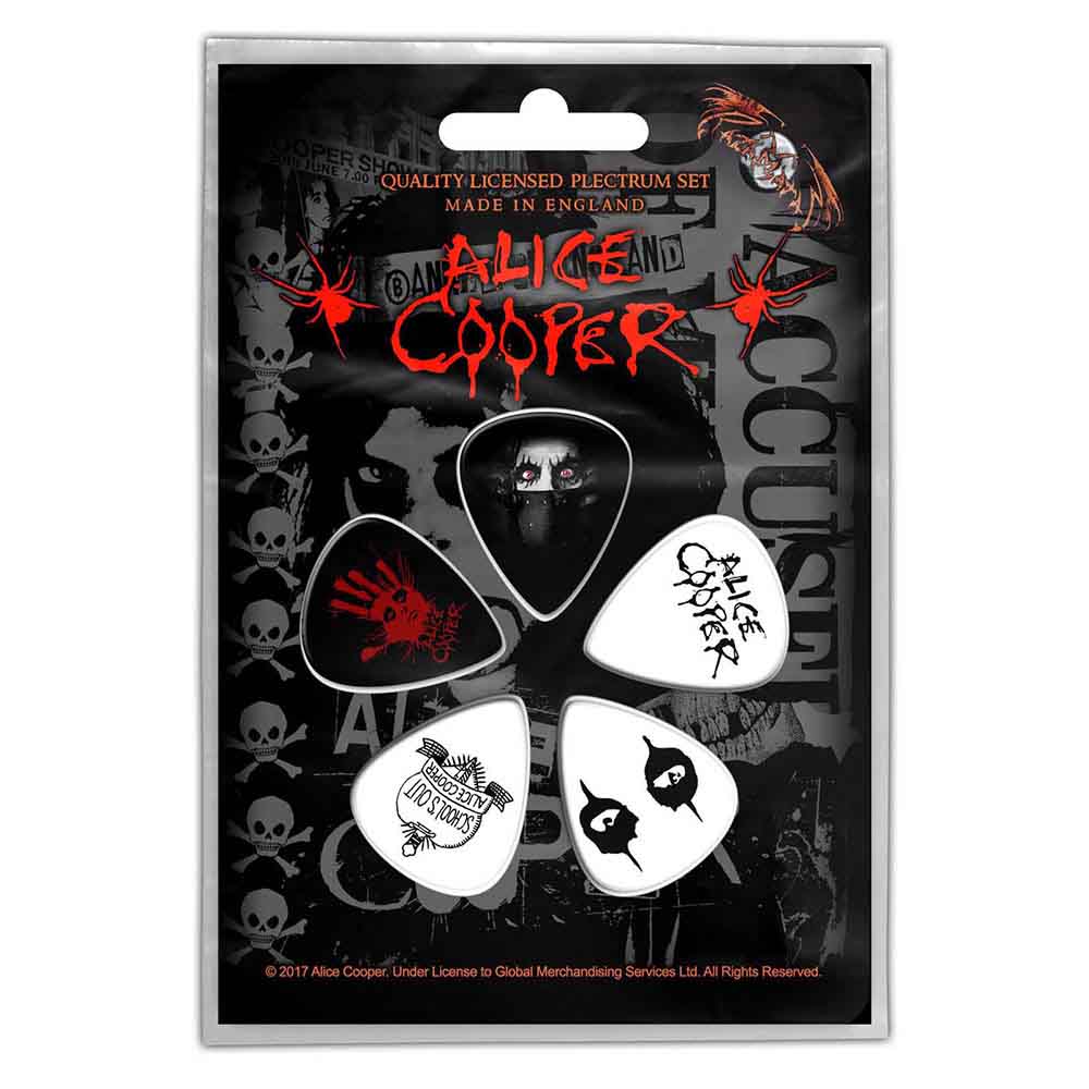 ALICE COOPER - 5 PACK GUITAR PICKS