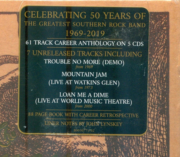THE ALLMAN BROTHERS - TROUBLE NO MORE - 50TH ANNIVERSARY COLLECTION - CD/DVD BOXSET - M* - UCD