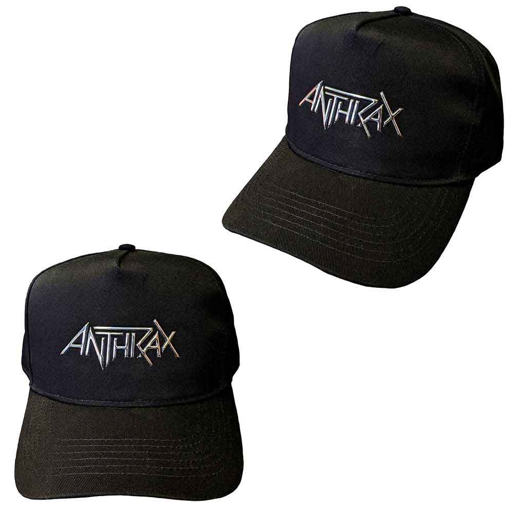 ANTHRAX-SILVER LOGO UNISEX BASEBALL CAP FULLY LICENSED MERCHANDISE
