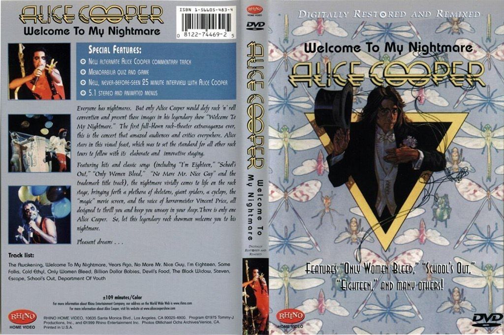 ALICE COOPER - WELCOME TO MY NIGHTMARE - USED MUSIC DVD