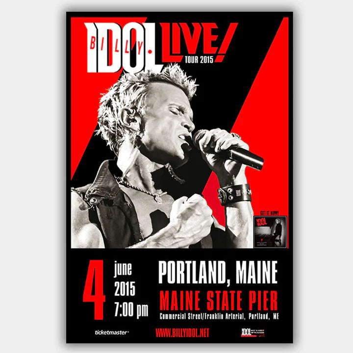 IDOL, BILLY (2015) - Concert Poster - 13 x 19 incheses (1988) - Concert Poster - 13 x 19 inches Regular price$11.99