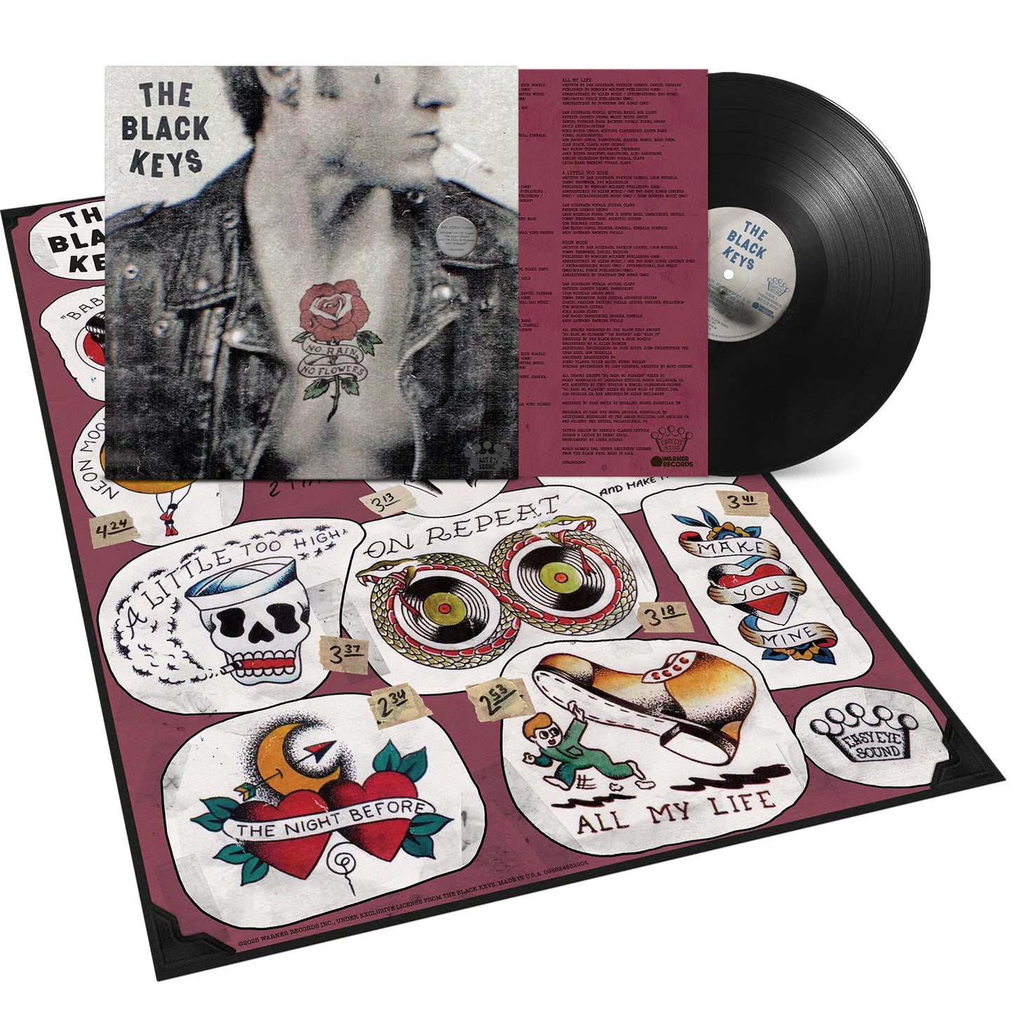 BLACK KEYS, THE - NO RAIN, NO FLOWERS - BLACK - NEW VINYL