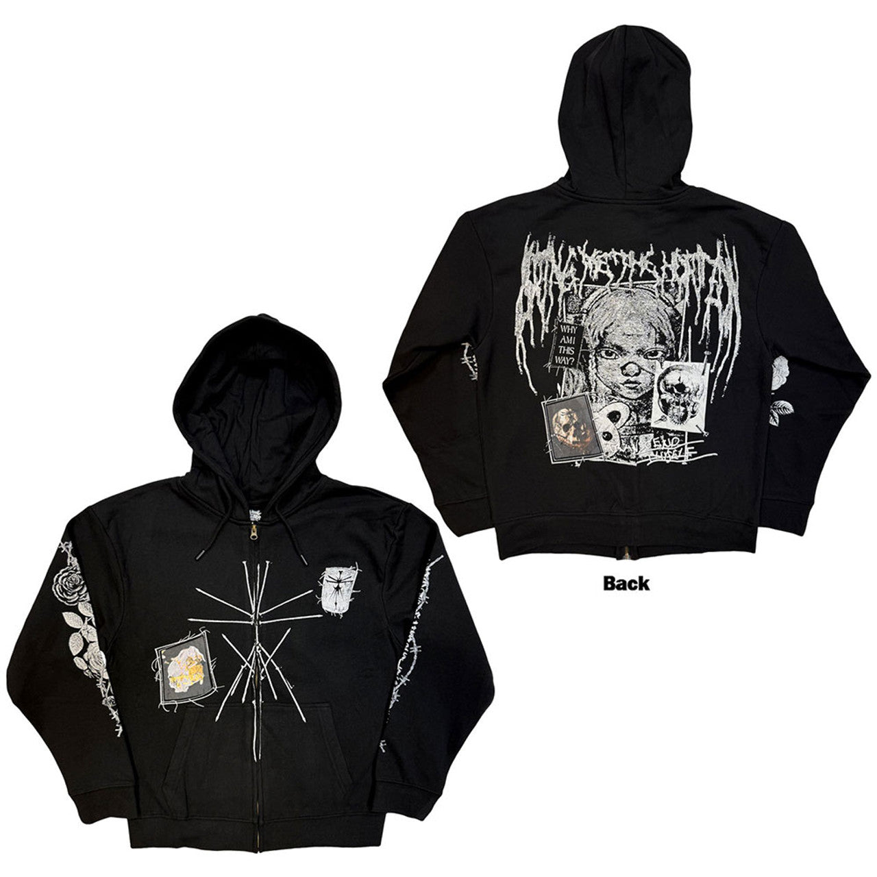 BRING ME THE HORIZON - ZIPPERED - FULLY LICENSED MERCH - HOODIE