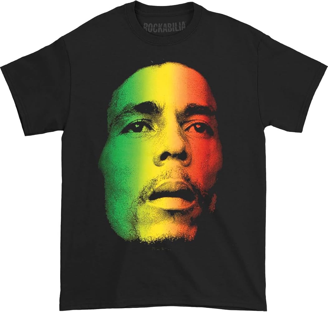 BOB MARLEY - FACE 3 COLOUR - TSHIRT
