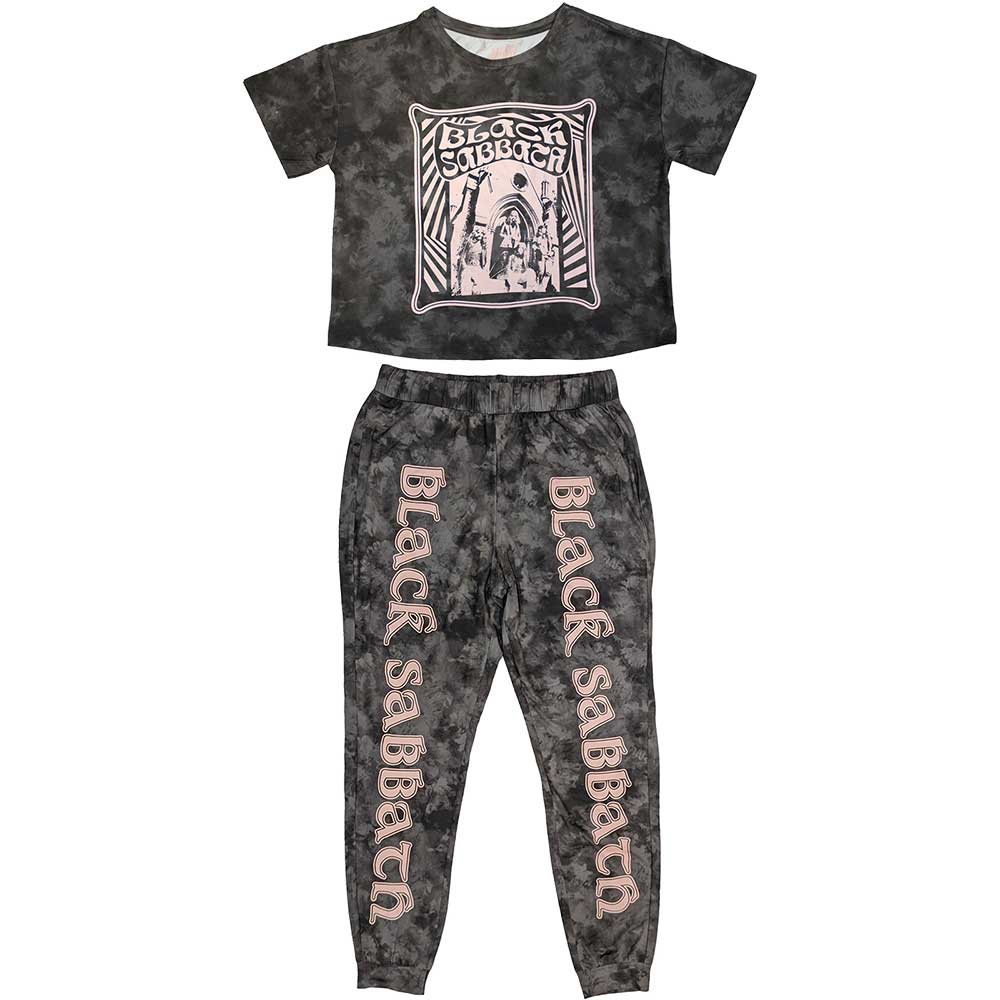 BLACK SABBATH - PSYCHO - LADIES PYJAMAS 2PC SET- (L)