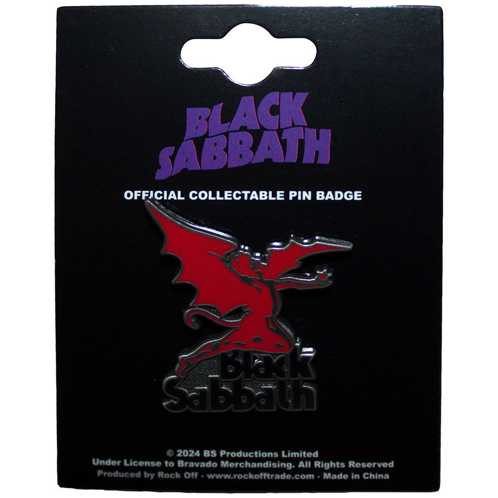 BLACK SABBATH - LOGO AND DEMON - PEWTER PIN