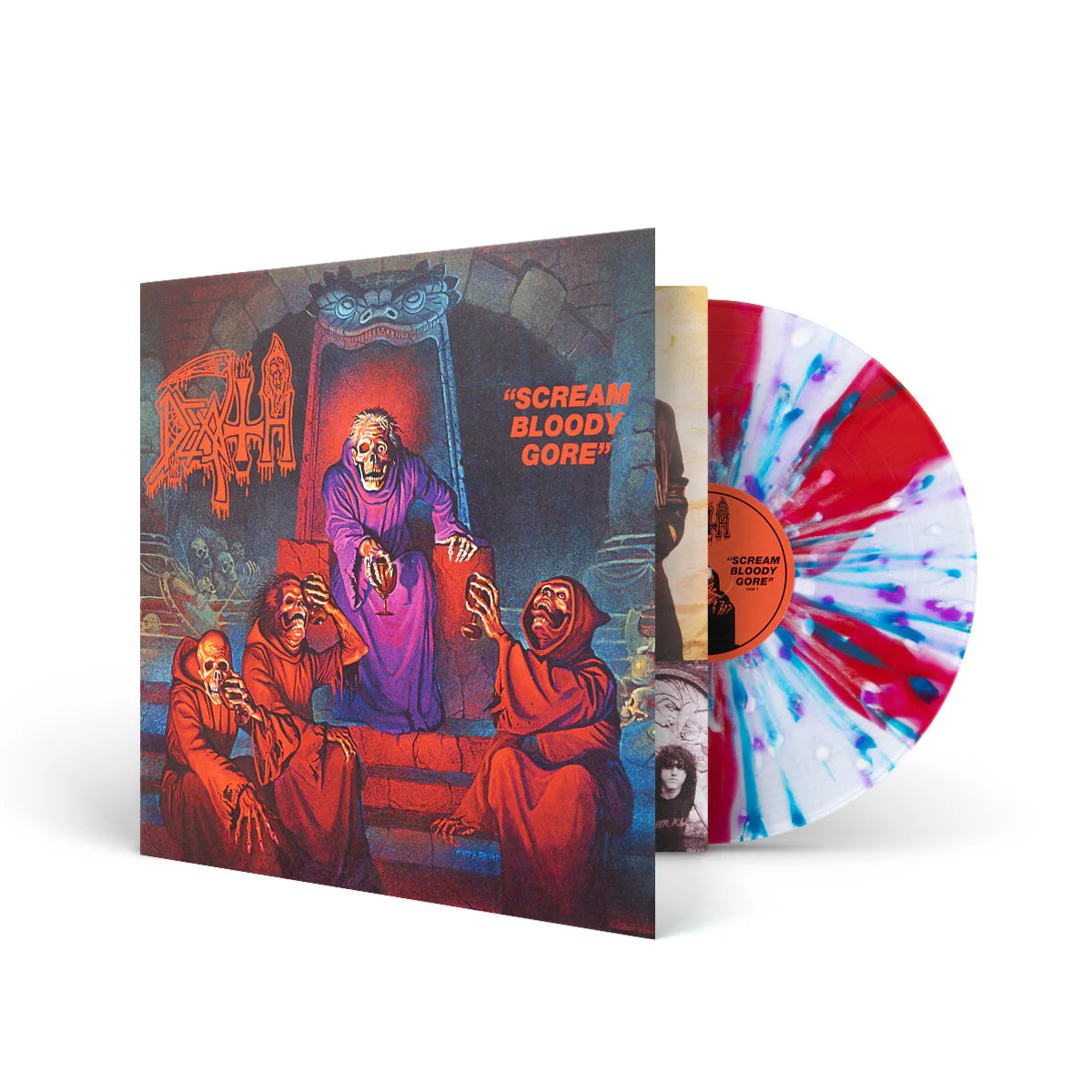DEATH - SCREAM BLOODY GORE - BLOOD RED PINWHEELS AND SPLATTER EDITION - NEW VINYL