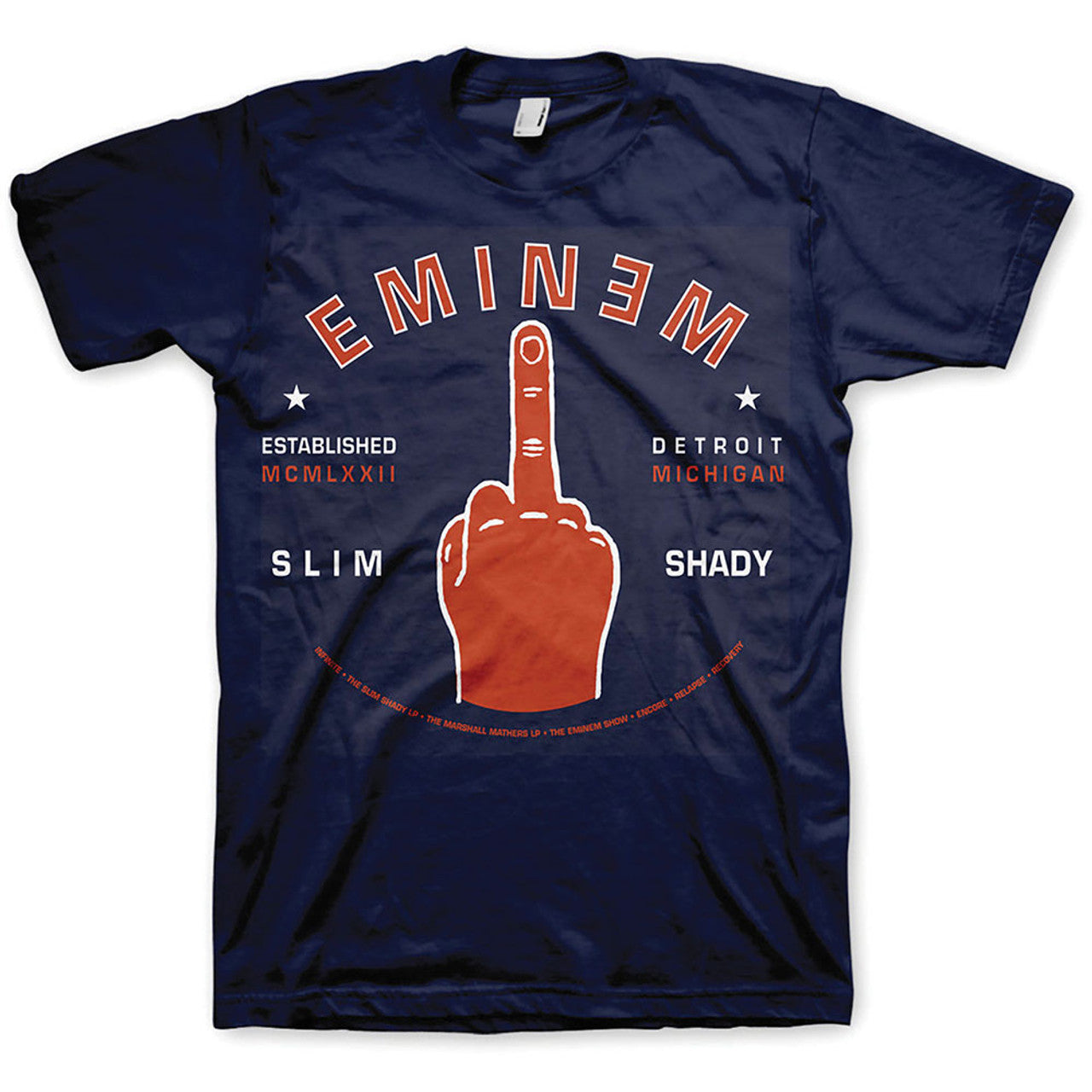 EMINEM - SLIM SHADY DETROIT - TSHIRT BLACK - FULLY LICENSED MERCH