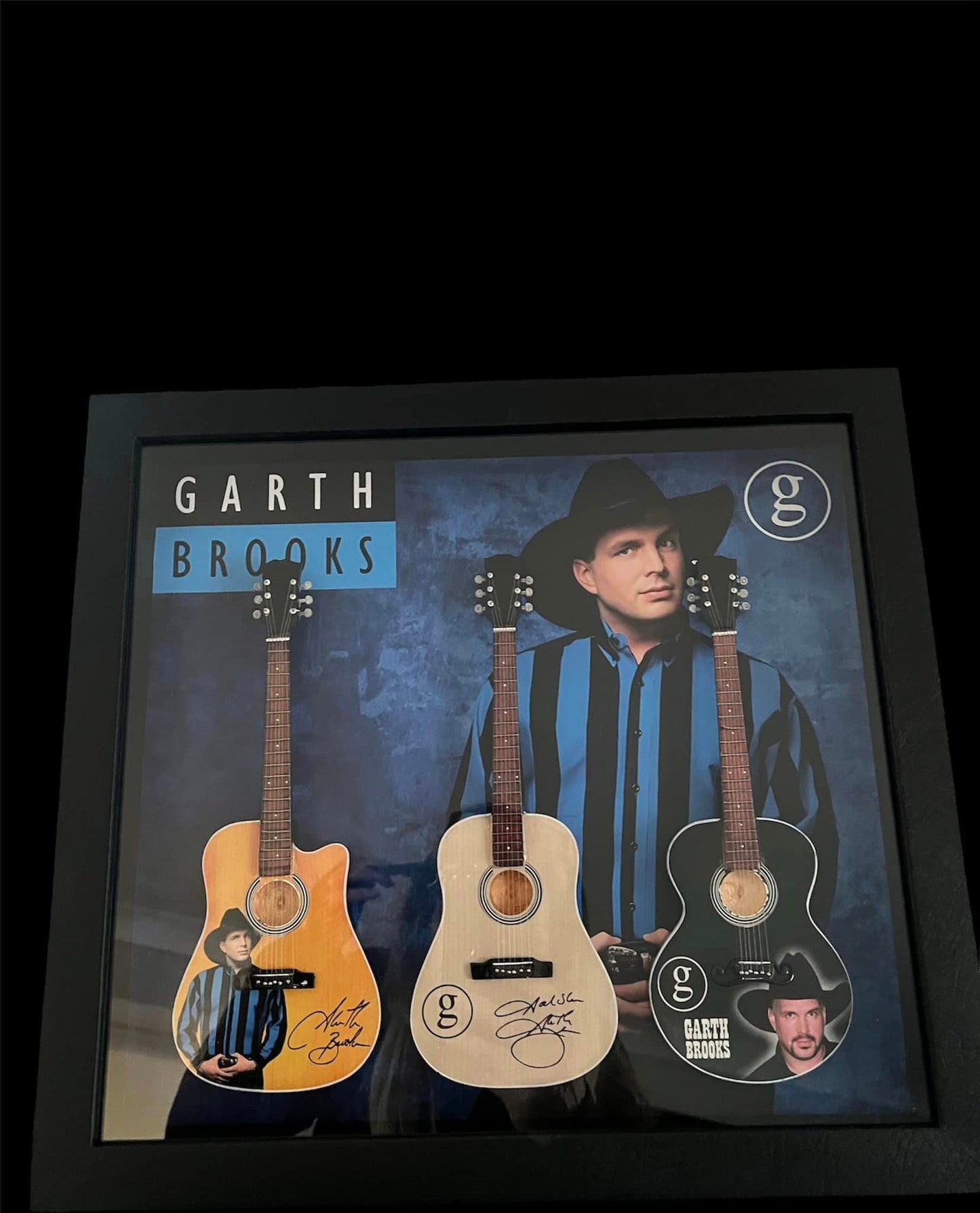 GARTH BROOKS - SHADOW BOX - 16"LX14.5"WX1.5"D