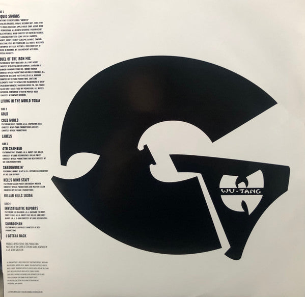 GENIUS* /GZA - LIQUID SWORDS - TRANSLUCENT SEAGLASS VINYL 2LP - 2018 MARVEL - **SEALED COPY- USED VINYL
