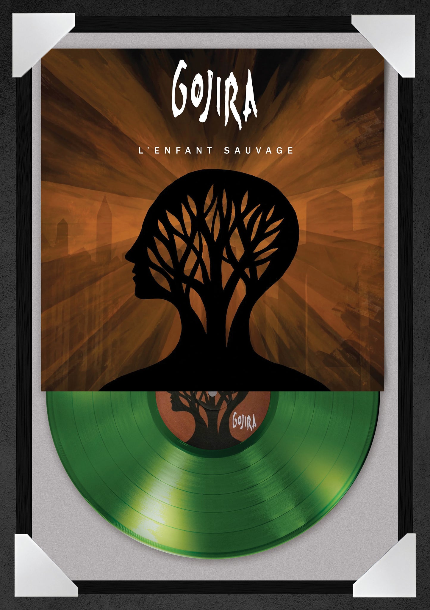 GOJIRA - L'ENFANT SAUVAGE - 12x18" GLASS FRAMED RECORD POSTER