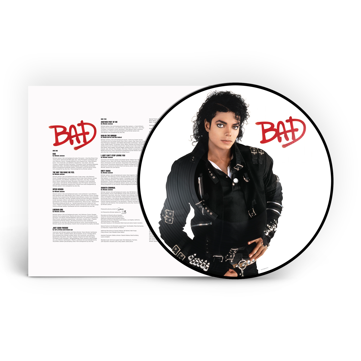 MICHAEL JACKSON - BAD, PICTURE DISC - NEW VINYL