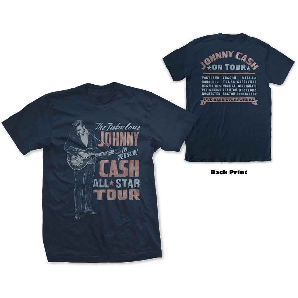 JOHNNY CASH - ALL STAR TOUR - TSHIRT (2XL)