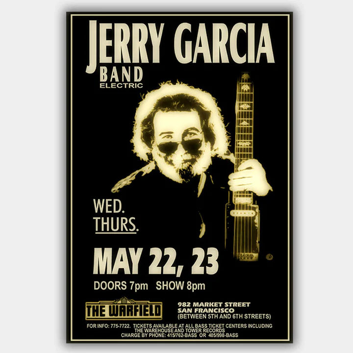 GARCIA, JERRY - (1991) - Concert Poster - 13 x 19 inches