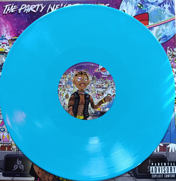 JUICE WRLD - THE PARTY NEVER ENDS - LIMITED EDITION 180 GR TURQUOISE BLUE VINYL - 2LP - NEW VINYL