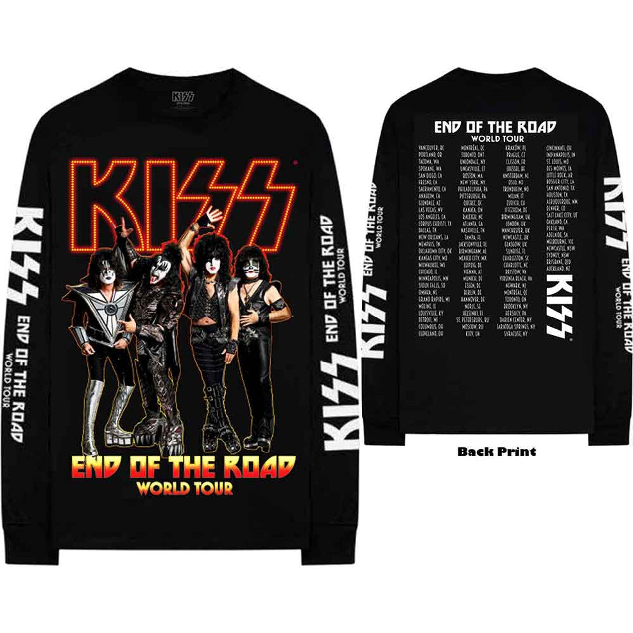 KISS - END OF THE ROAD TOUR - LONG SLEEVE TSHIRT - TS
