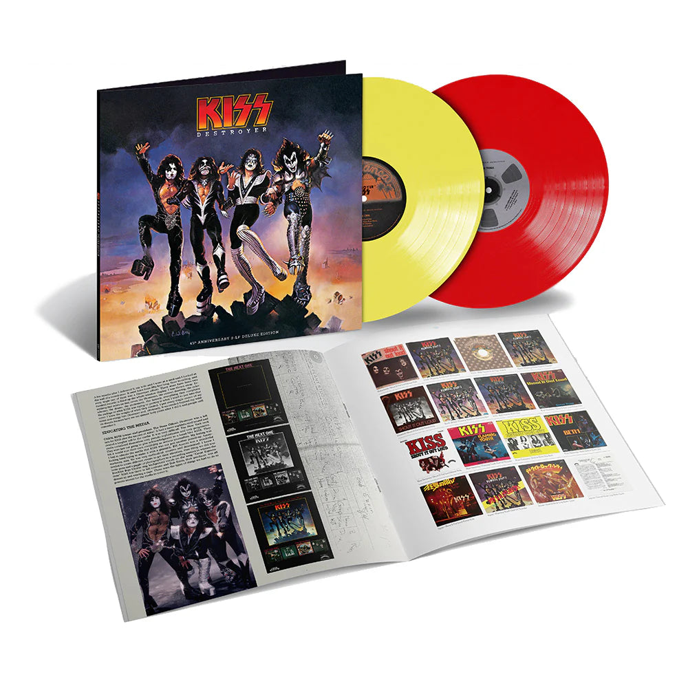 KISS - DESTROYER - 45TH ANNIVERSARY LIMITED EDITION 2LP/180G FEATURING A 20 PAGE BOOKLET AND 6 DEMOS, 6 STUDIO RARITIES AND RARE PHOTOS-NEW VINYL