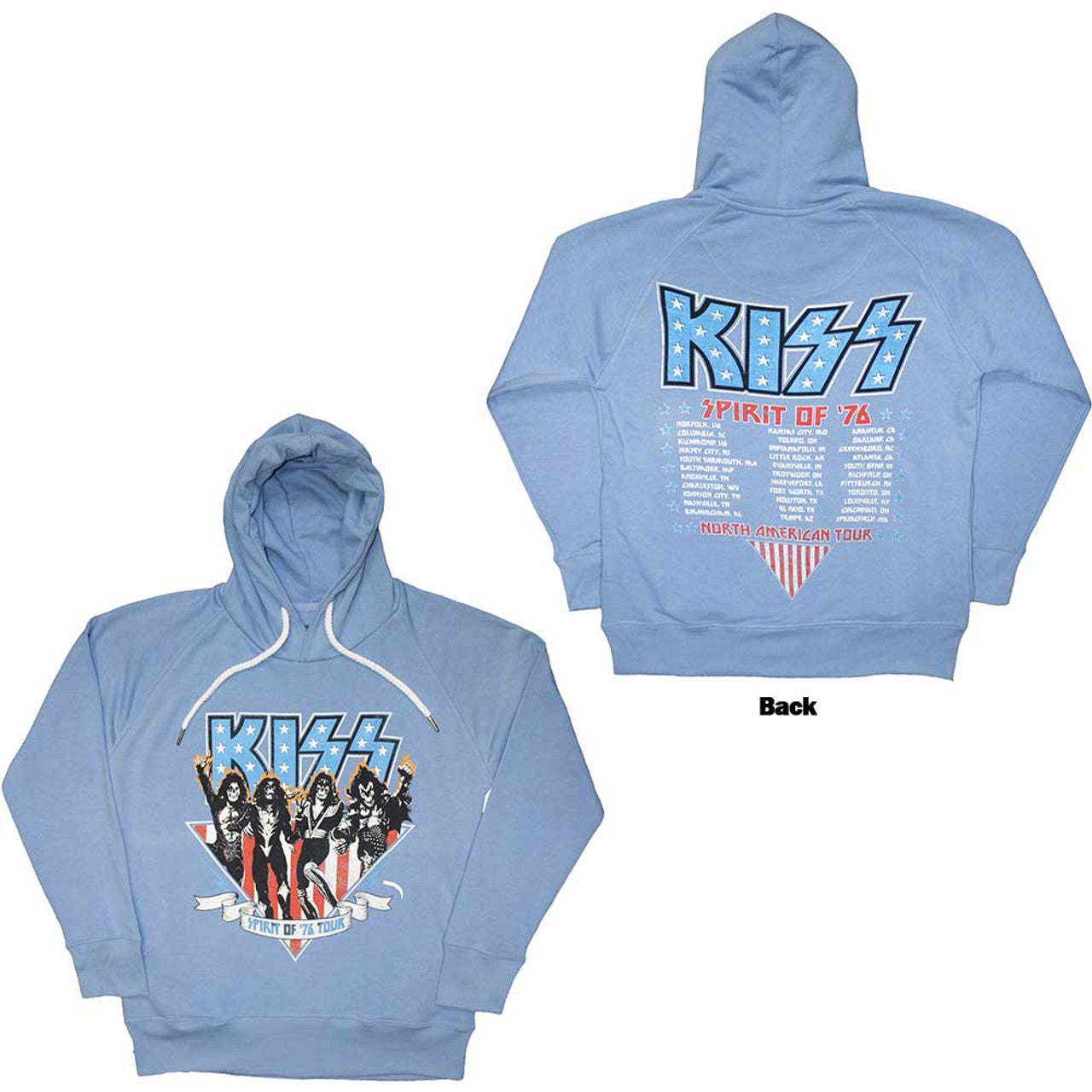 KISS - AMERICANA SPIRIT OF 76 - FULLY LICENSED - HOODIE