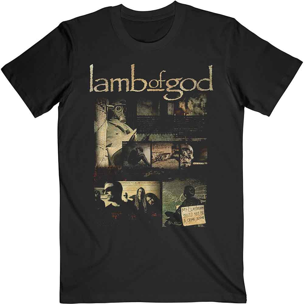 LAMB OF GOD - ALBUM COLLAGE - TSHIRT
