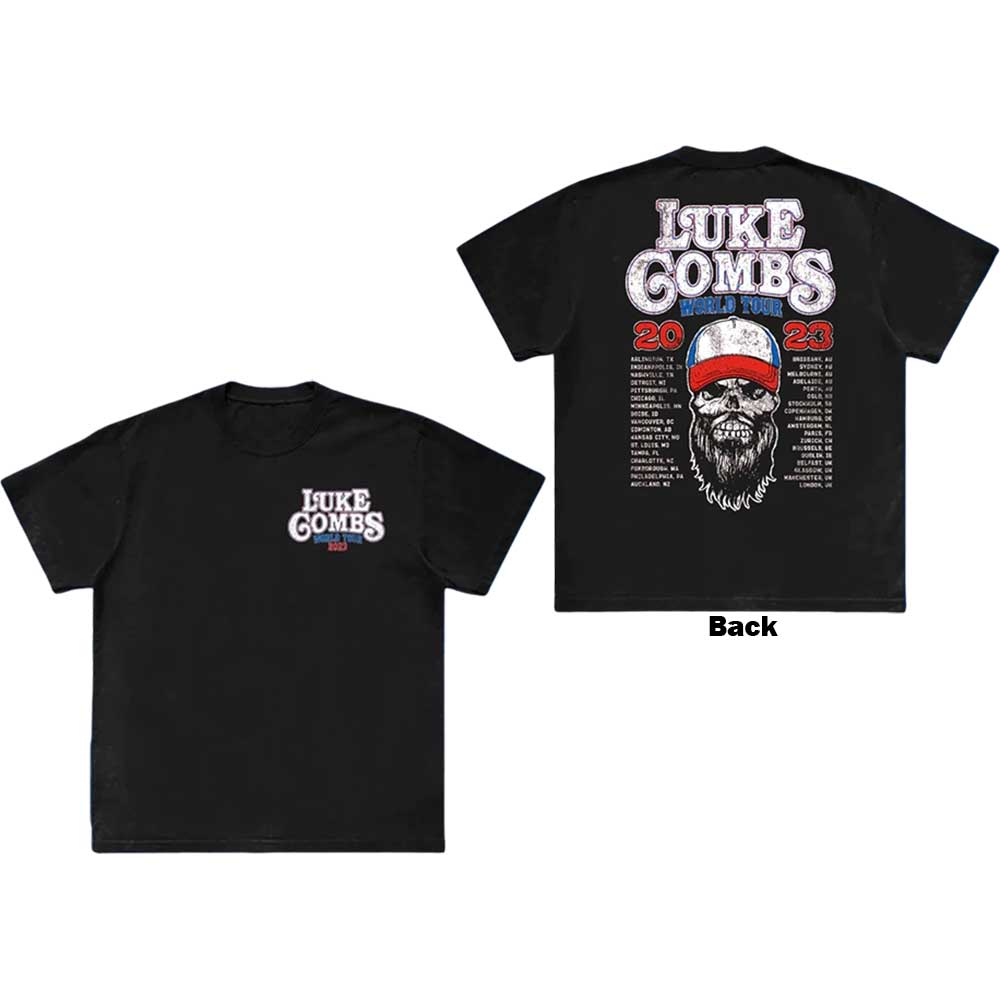 LUKE COMBS - TOUR '23 SKULL - TSHIRT (L)