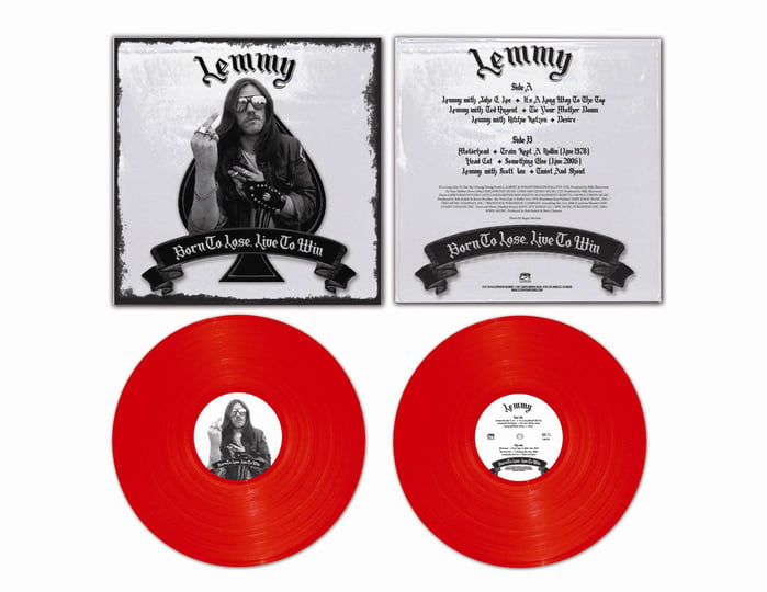 LEMMY - BORN TO LOSE, LIVE TO WIN - RED VINYL LIMITED EDITION- NEW VINYL