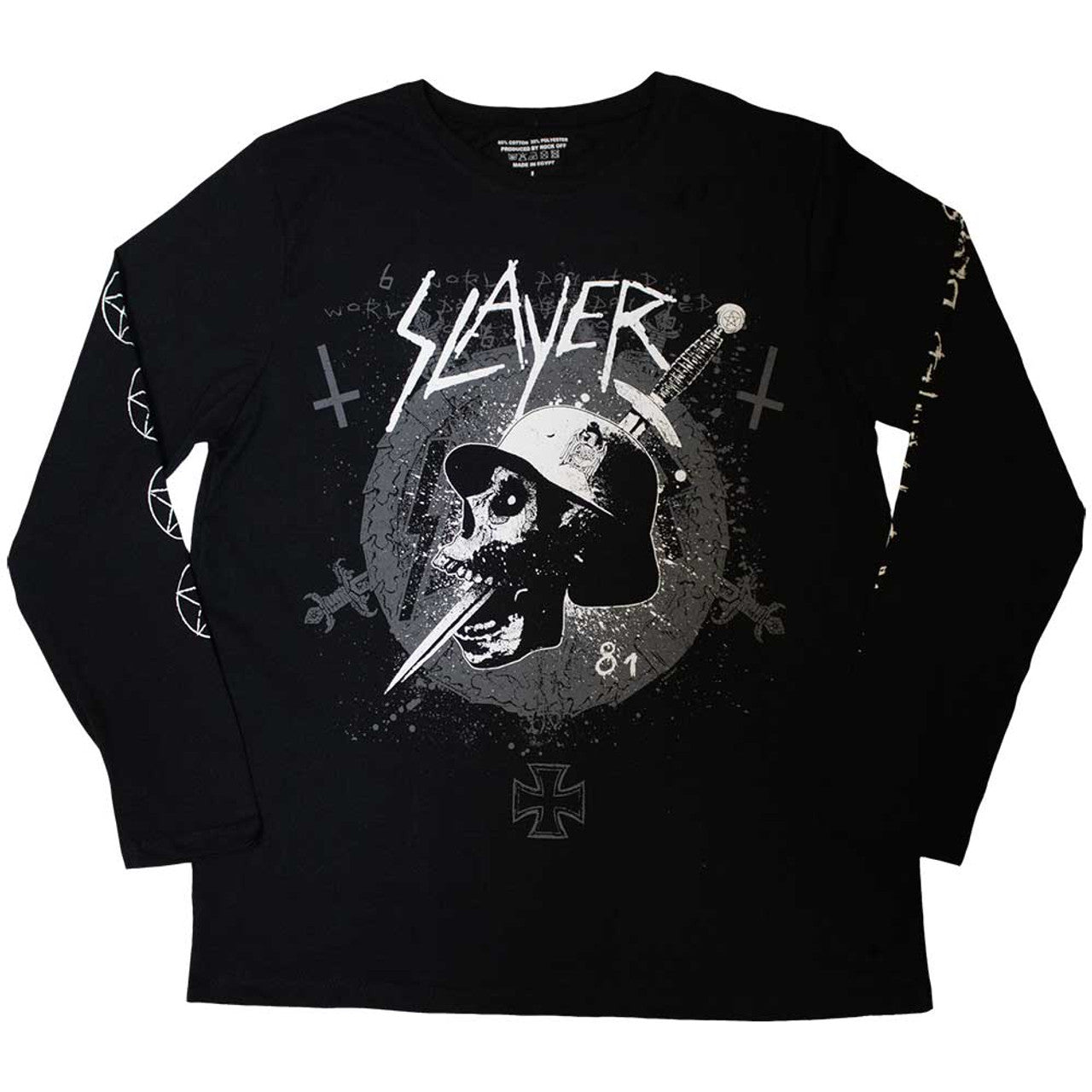 SLAYER - DAGGER HEAD - LONG SLEEVE TSHIRT - FULLY LICENSED MERCH
