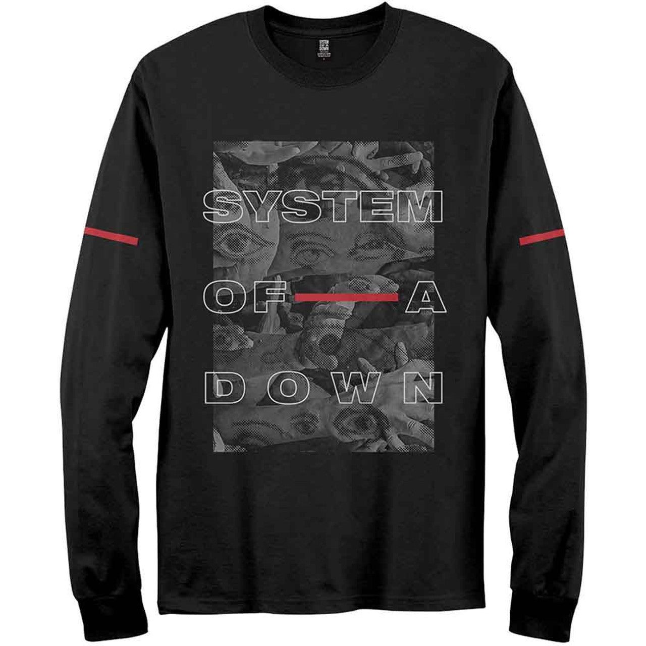 SYSTEM OF A DOWN - EYE COLLAGE - LONG SLEEVE TSHIRT - FULLY LICENSED MERC