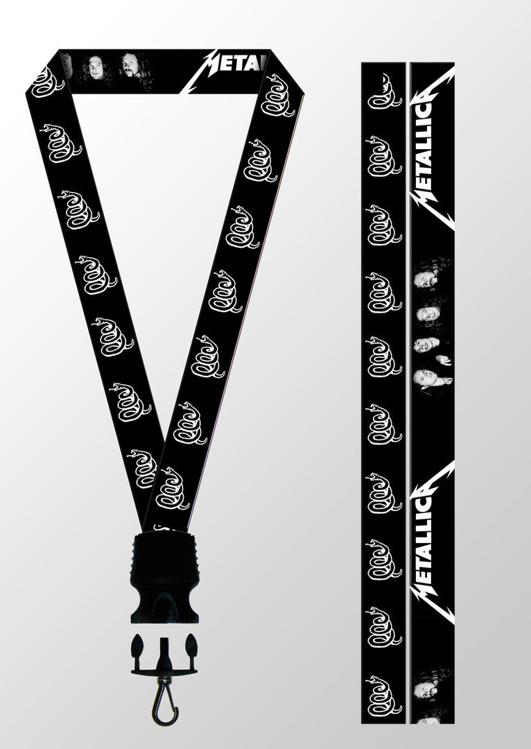 LANYARD, REVERSABLE - METALLICA, BLACK - LICENSED MERCHANDISE