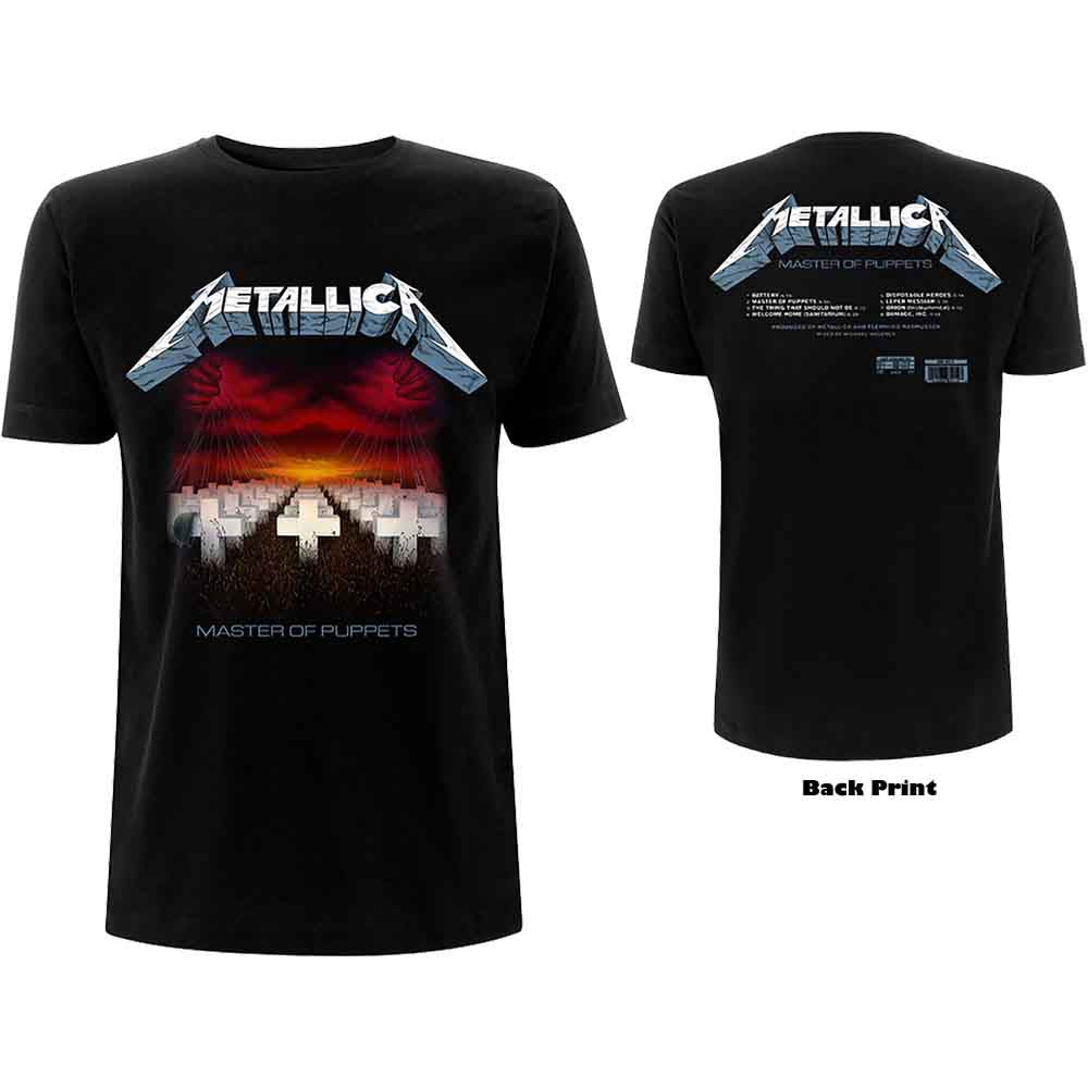 METALLICA - MASTER OF PUPPETS TRACKS - TSHIRT
