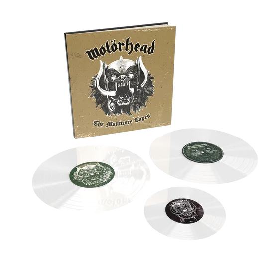 MOTORHEAD - THE MANTICORE TAPES - Limited Deluxe Clear Vinyl Bookpack edition W/ 7" VINYL - NEW VINYL BOX/BOOK