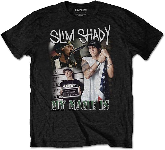 EMINEM - SLIM SHADY - MY NAME IS - TSHIRT – SECOND CHANCE RECORDS