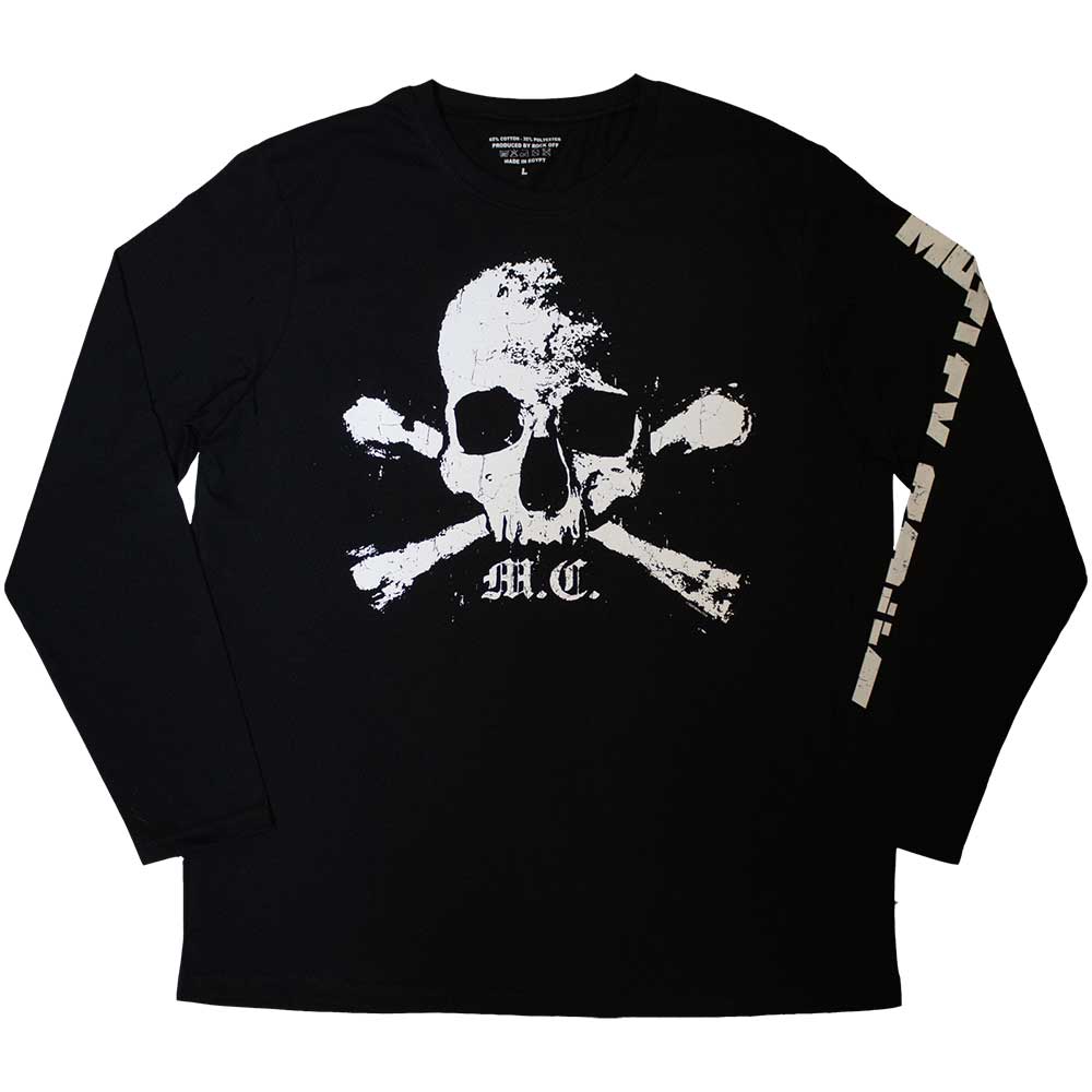 MOTLEY CRUE - ORBIT SKULL - LONG SLEEVE T-SHIRT