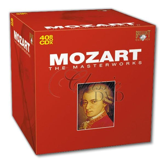 MOZART - THE MASTERWORKS - (BRILLIANT CLASSICS) 40 CD BOXSET - USED CD
