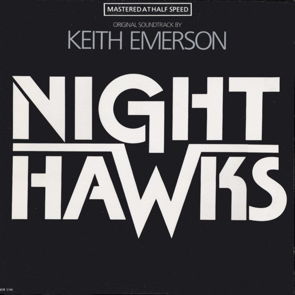 KEITH EMERSON - NIGHT HAWKS (ORIGINAL SOUNDTRACK) - NM* 1981 ORIGINAL PRESSING - USED VINYL