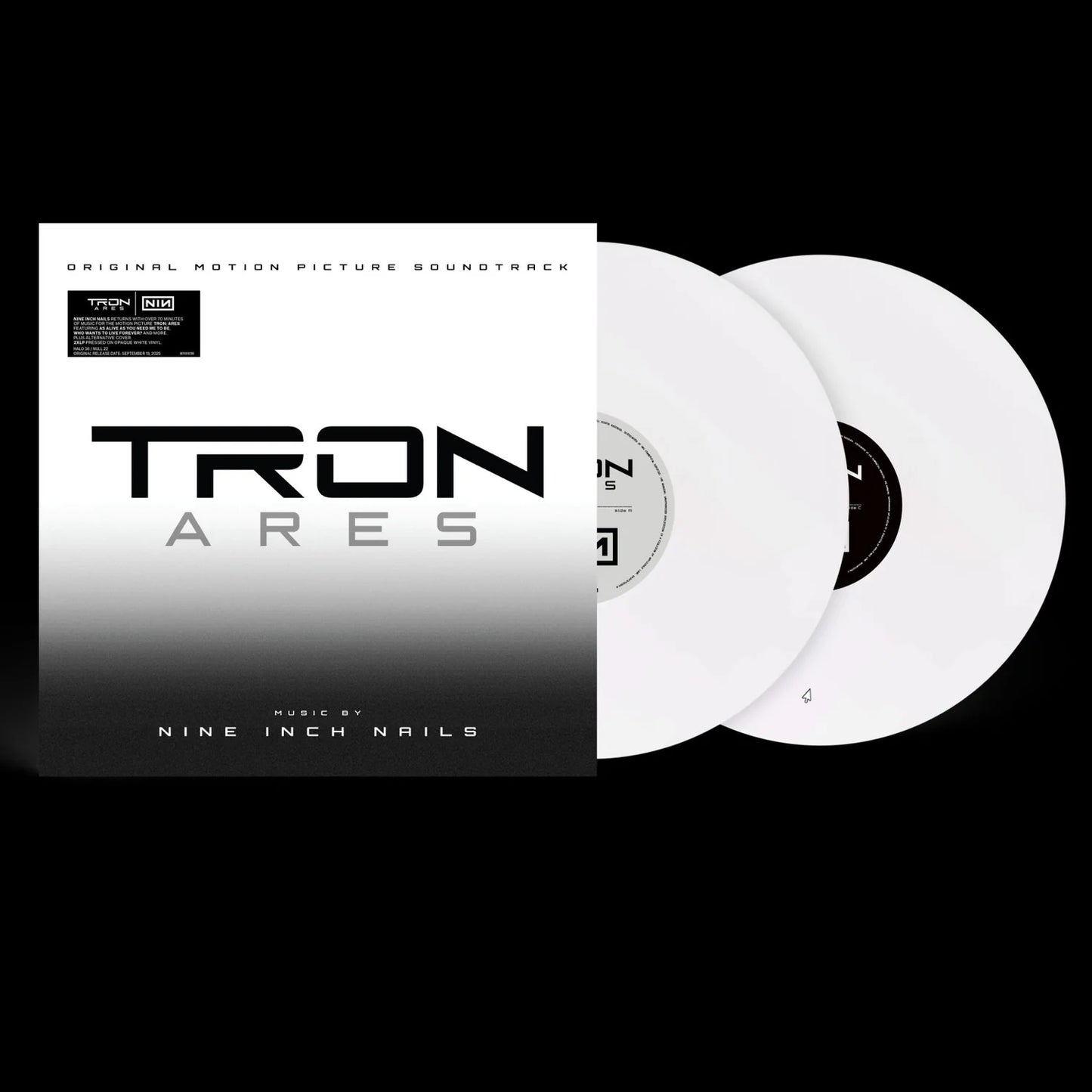 NINE INCH NAILS - TRON ARES ORIGINAL MOTION PICTURE 2LP LIMITED EDTION WHITE VINYL - NEW VINYL