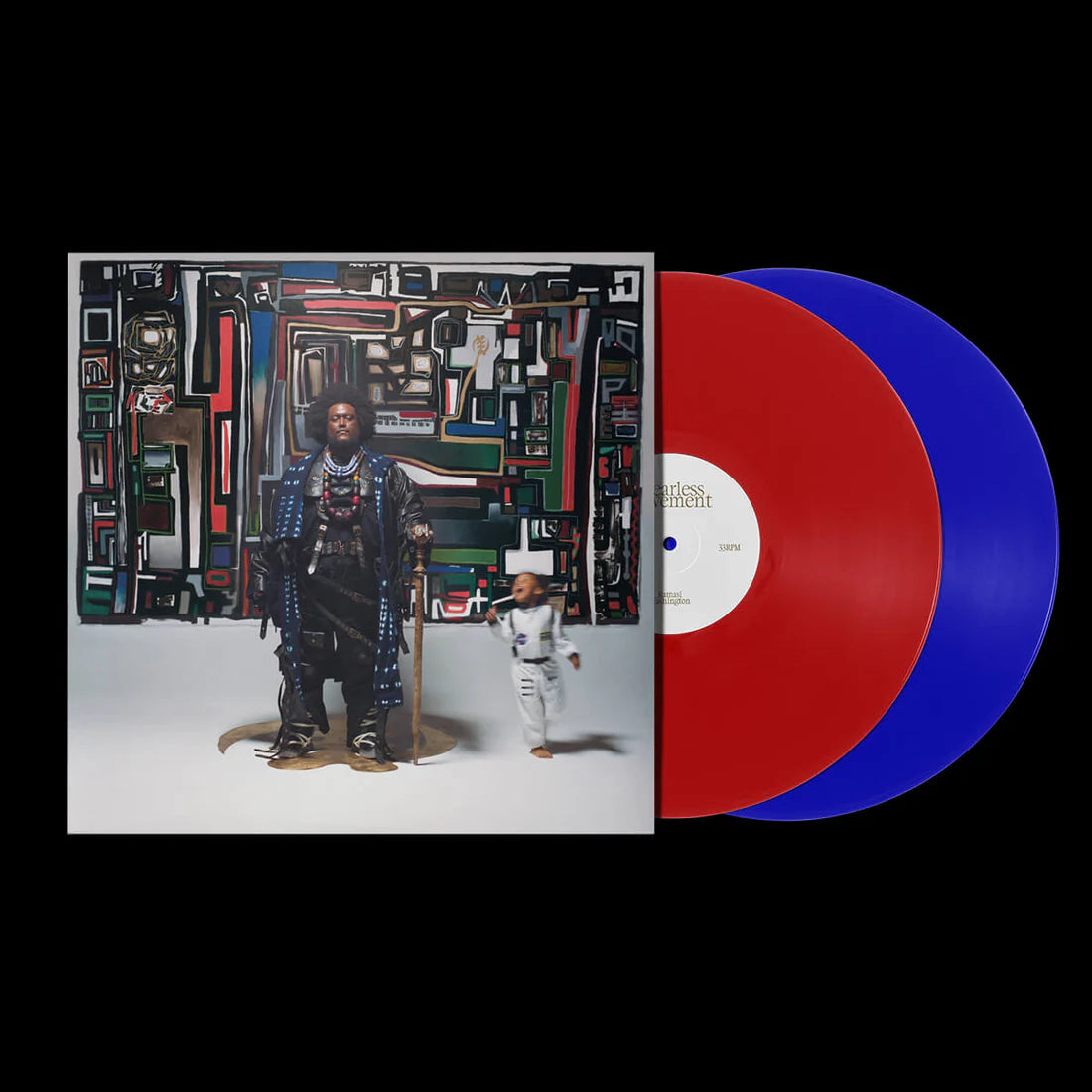 KAMASI WASHINGTON - FEARLESS MOVEMENT - LIITED EDITION 2LP 2 COLUR VINYL 1-RED/1-BLUE - 180 GRAM - NEW VINYL
