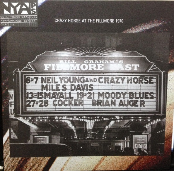 NEIL YOUNG & CRAZY HORSE - 2008 LIVE AT THE FILLMORE EAST, MARCH 6 & 7TH , 1970 - 200 GRAM VINYL - (*NM) - USED VINYL