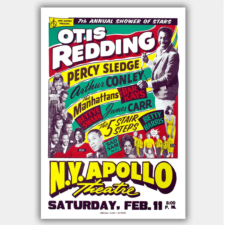 REDDING, OTIS - Concert Poster - 13 x 19 inches