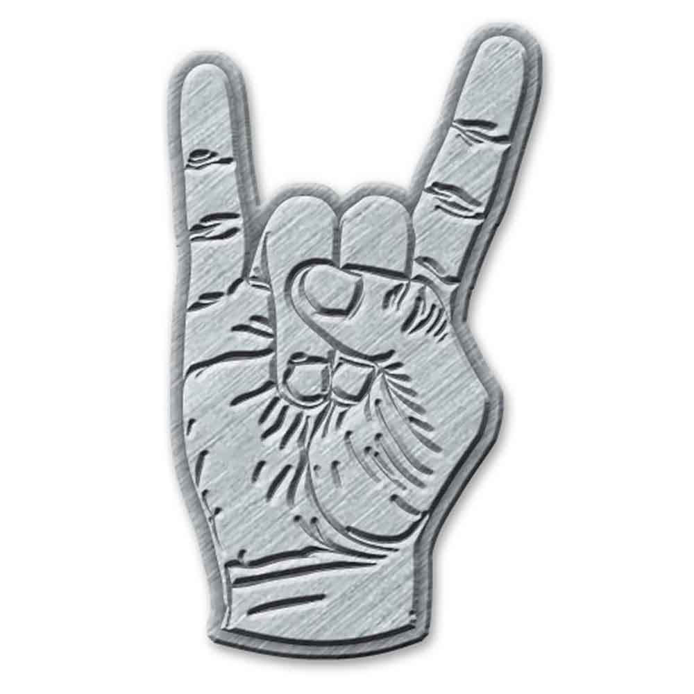 DEVIL HORNS - PEWTER PIN