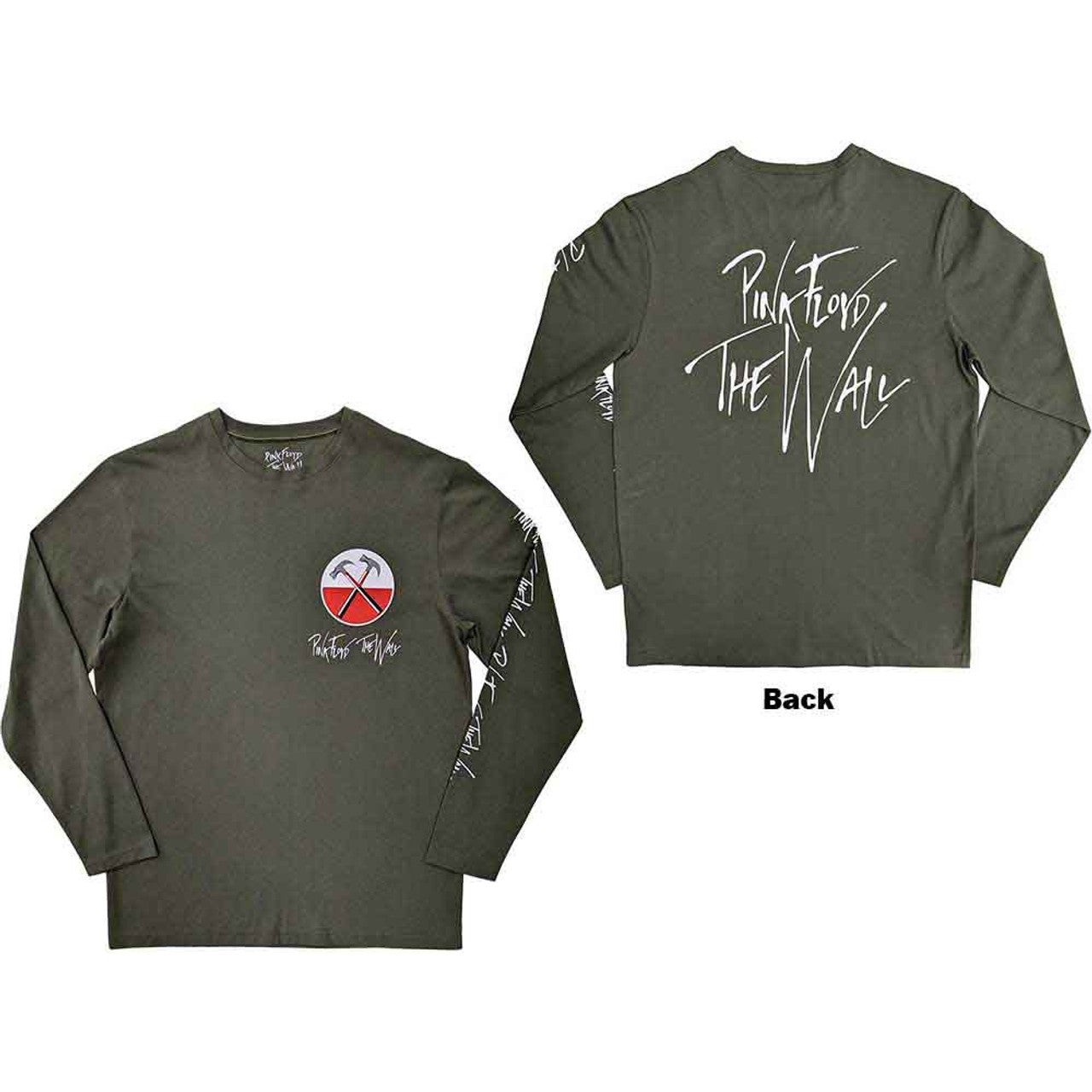 PINK FLOYD - THE WALL (HAMMERS LOGO) - LONG SLEEVE TSHIRT - FULLY LICENSED MERCH
