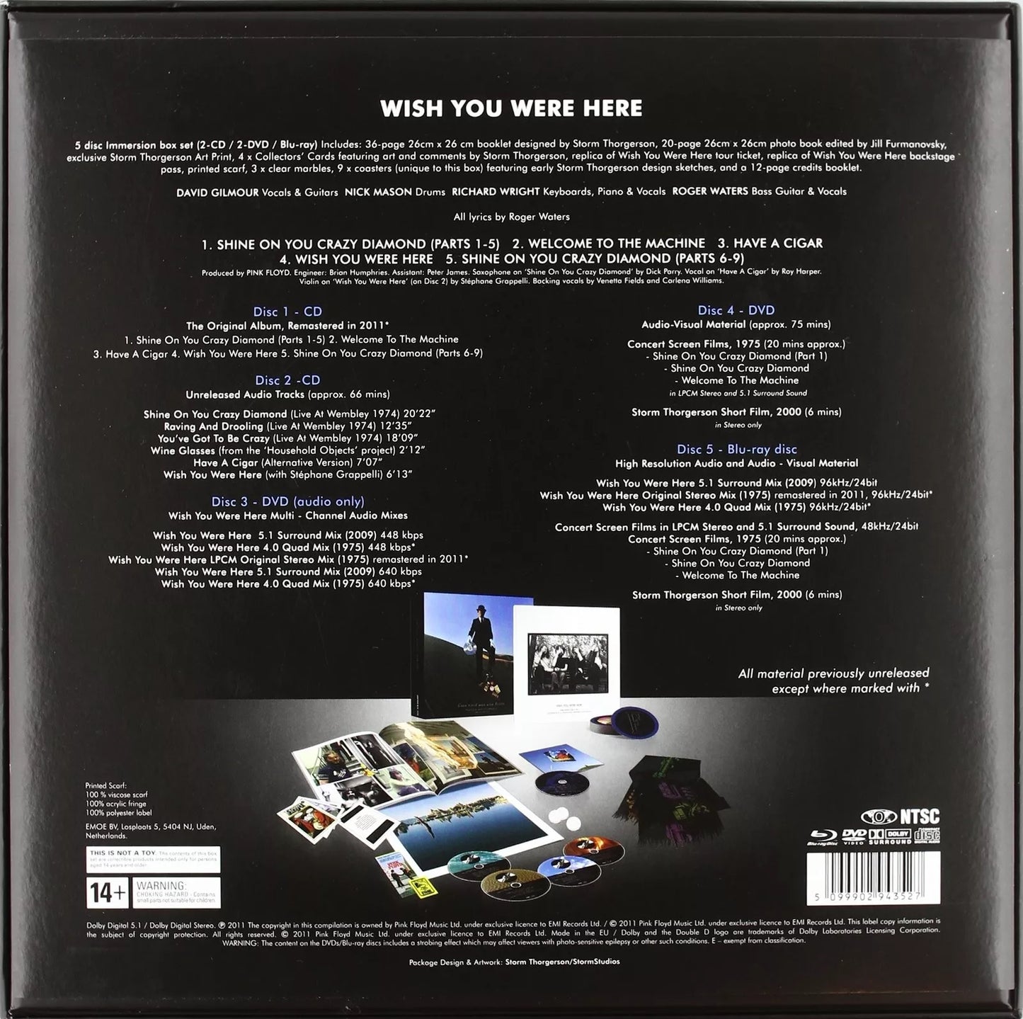 PINK FLOYD - WISH YOU WERE HERE - 2011 IMMERSION CD BOXSET UNOPENED M*