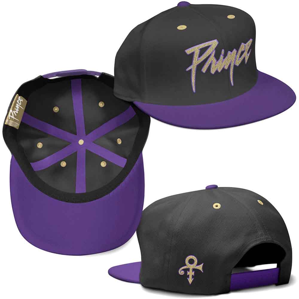 PRINCE - GOLD LOGO & SYMBOL - UNISEX SNAPBACK CAP