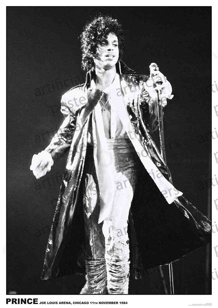 PER8497-PRINCE CHICAGO NOV '84 - LARGE POSTER 24X36"