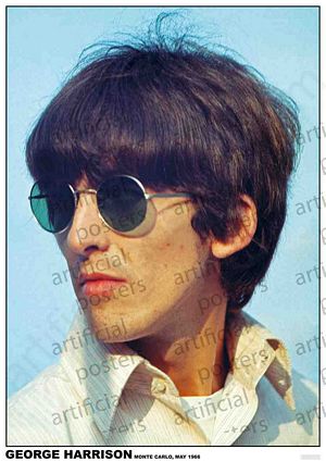 PER8521-GEORGE HARRISON MONTE CARLO MAY 1966 - LARGE POSTER 24X36"