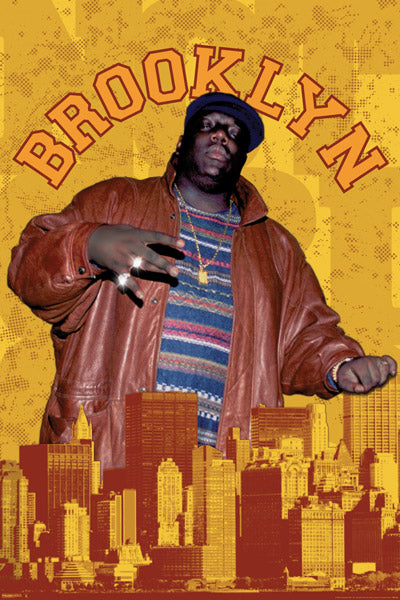 PER8552-NOTORIOUS B.I.G BROOKLYN - LARGE POSTER - 24X36"