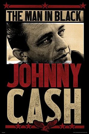 PER8849-JOHNNY CASH MAN IN BLACK - LARGE POSTER 24X36"